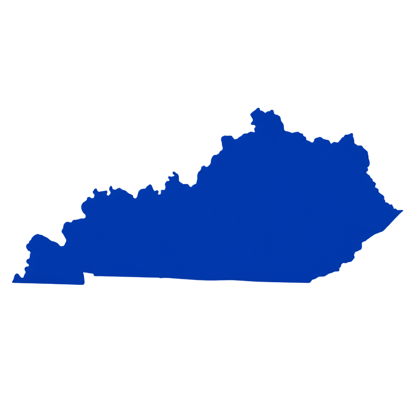 Silhouette of the state of Kentucky
